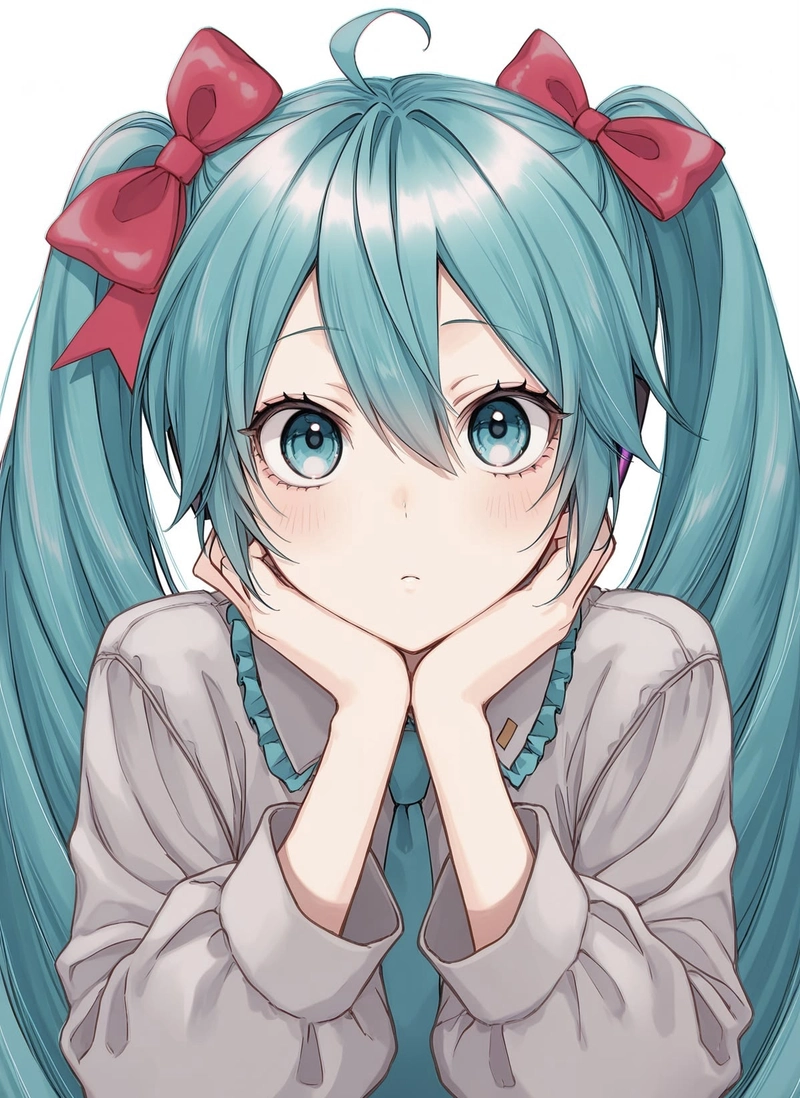 Ảnh nghệ thuật mềm mại lấy ý tưởng Miku