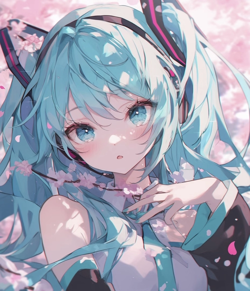 Ảnh nghệ thuật số lấy cảm hứng Miku