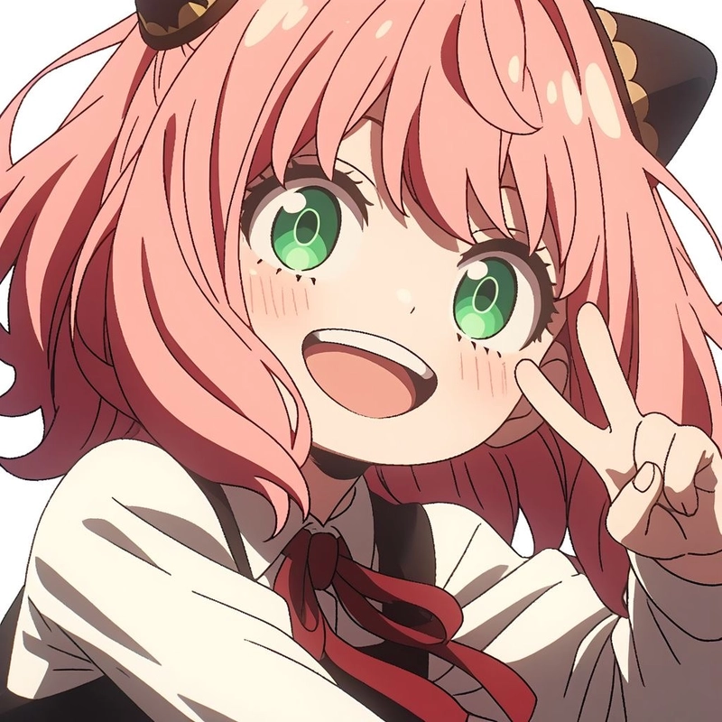 Ảnh phong cách vui nhộn anime Anya nổi bật