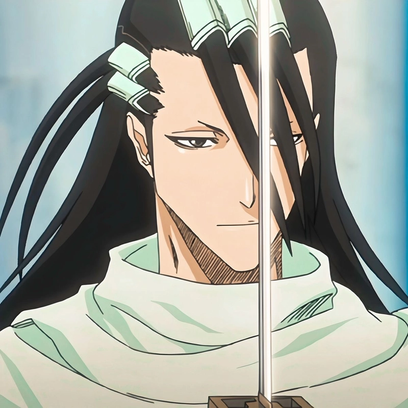 Anime Byakuya Kuchiki với diện mạo mạnh mẽ