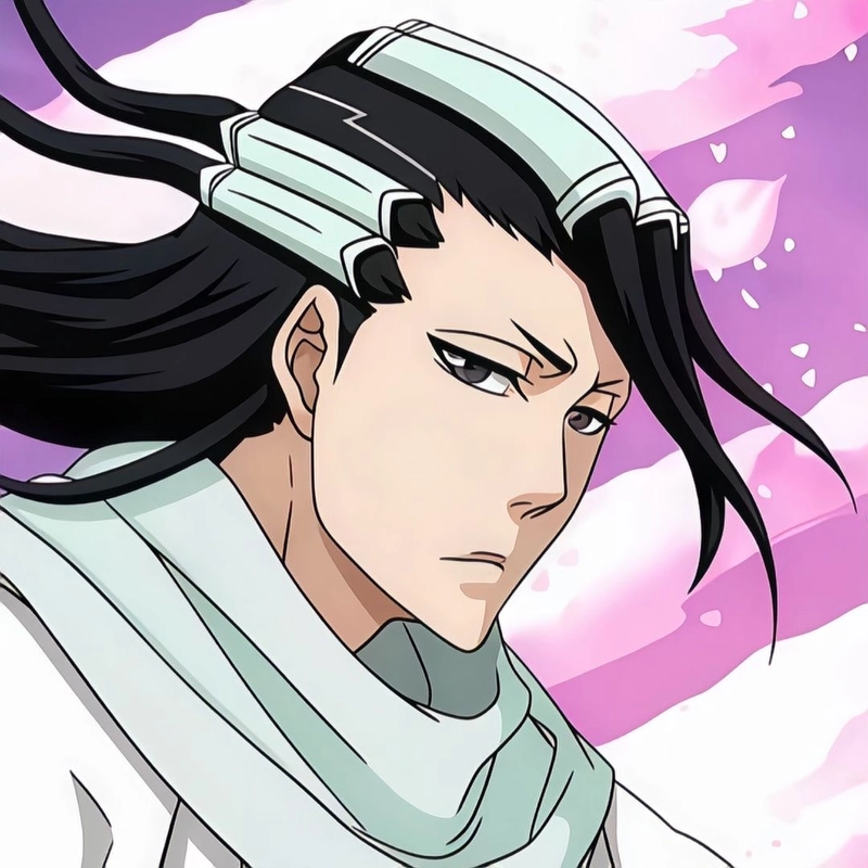 Anime Byakuya Kuchiki với phong cách cổ điển