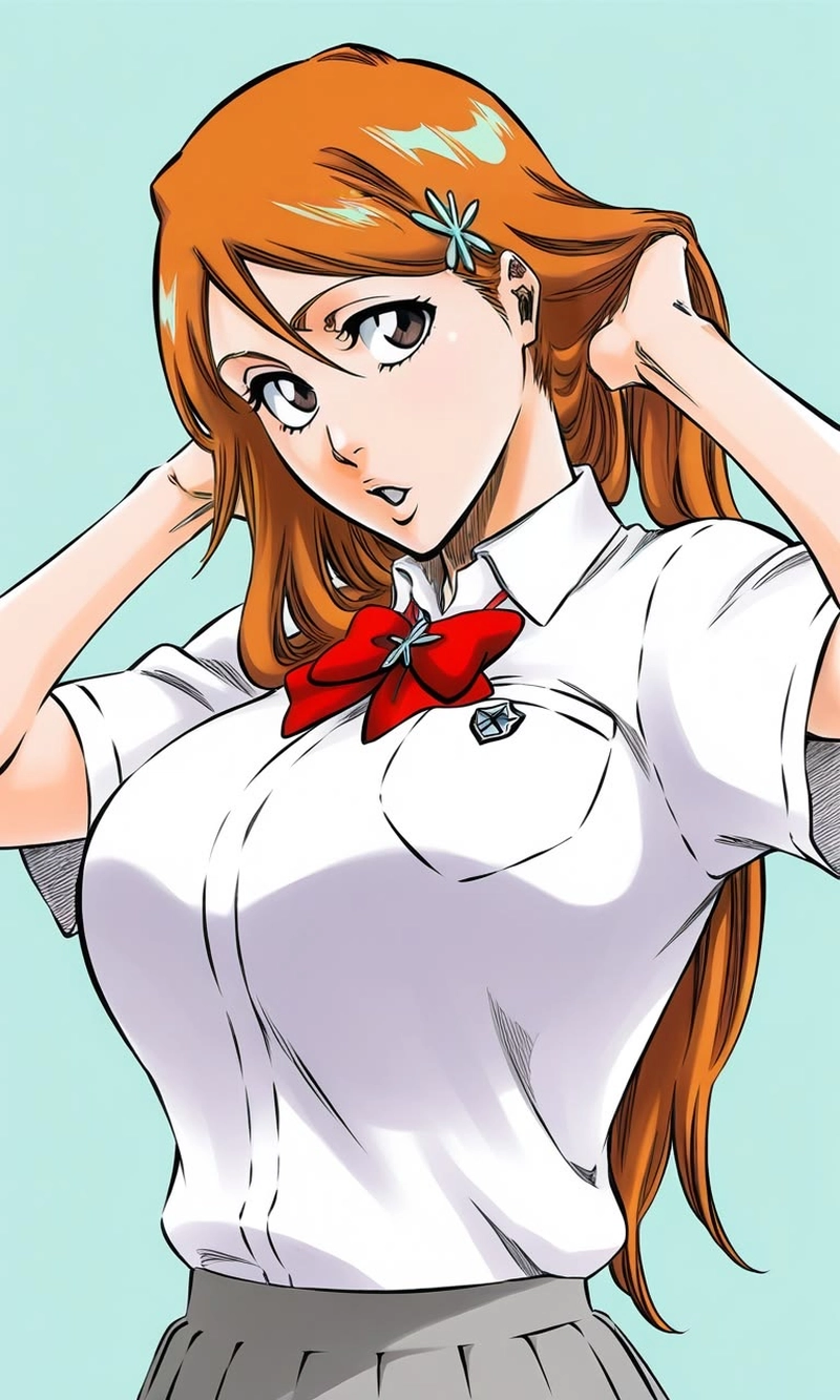 Anime tóc dài đẹp của Inoue Orihime xinh