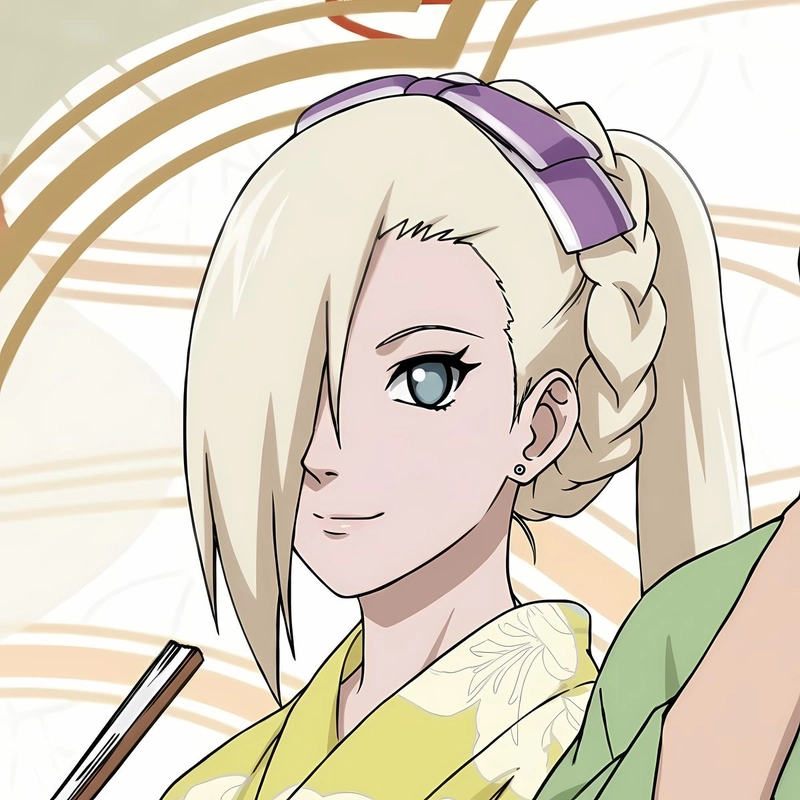 Biểu cảm lạnh lùng của Ino Yamanaka anime