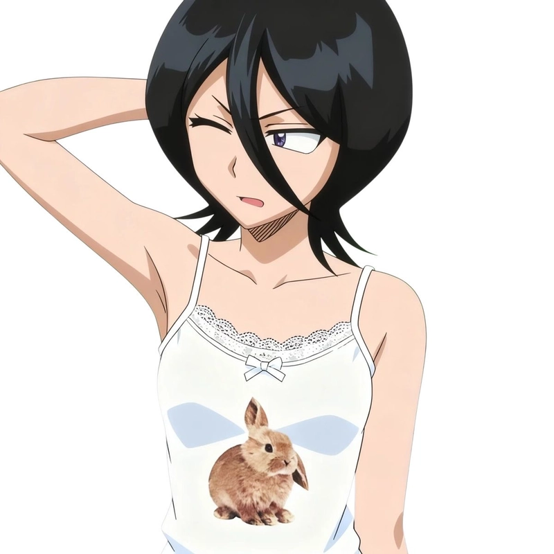 Chân dung Kuchiki Rukia ánh nhìn sắc