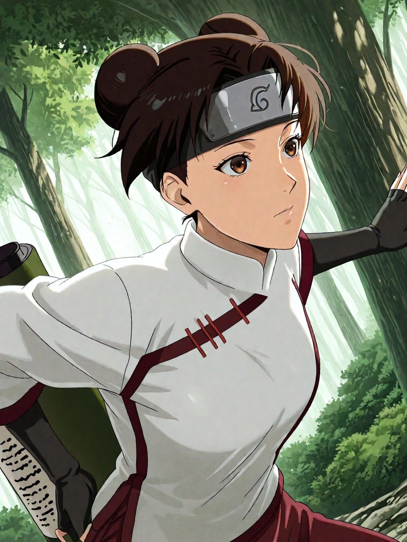 Chân dung Tenten anime với nét đẹp cá tính riêng