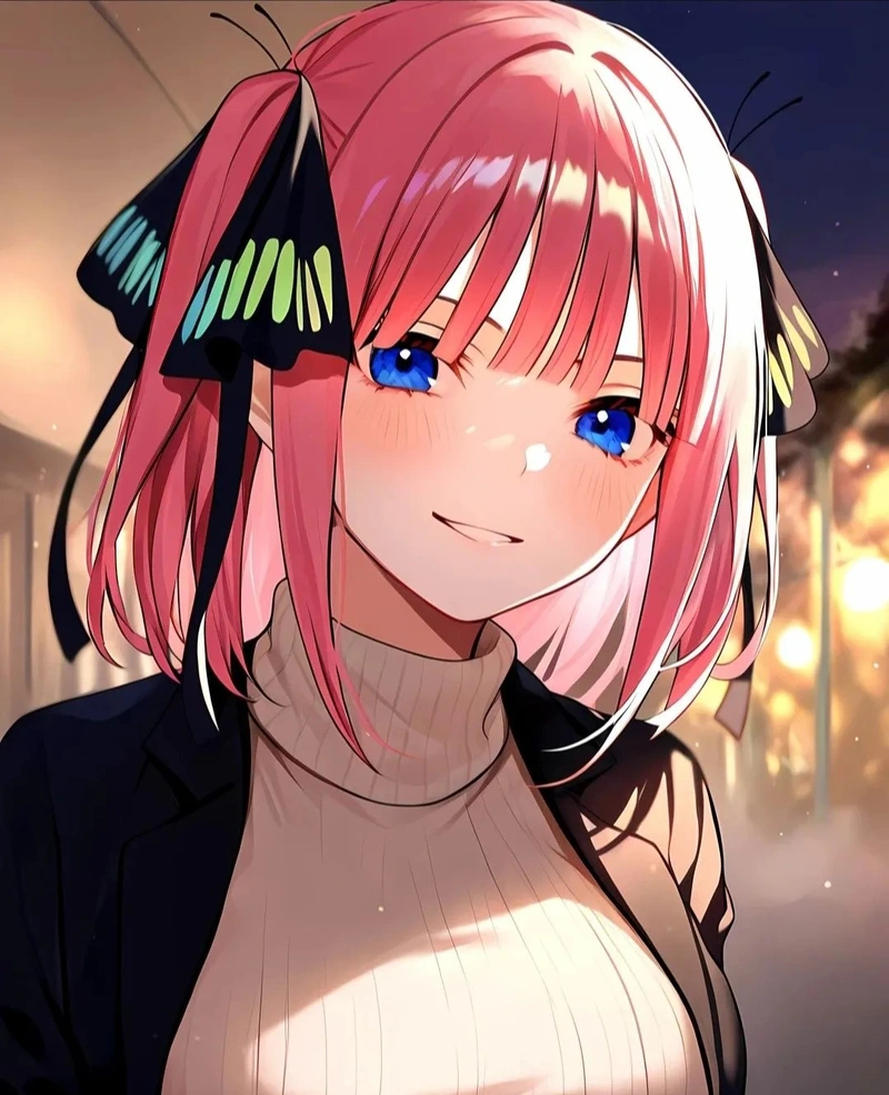 Cool ngầu ảnh Nino Nakano với thần thái anime cực kỳ nổi bật