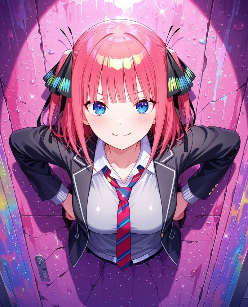 Góc ảnh waifu Nino Nakano dành cho fan thích anime nữ đẹp