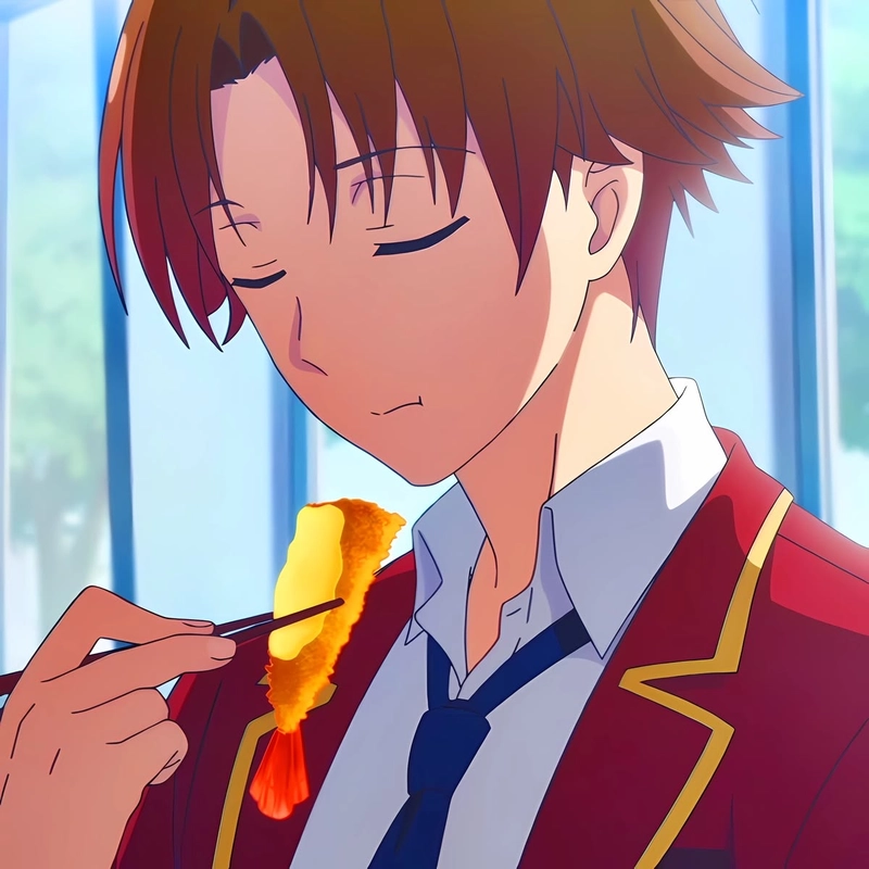 Góc nghiêng anime Kiyotaka thần thái nổi bật