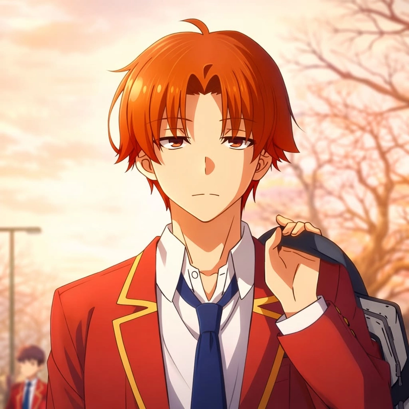 Góc nhìn anime Kiyotaka phong cách học sinh