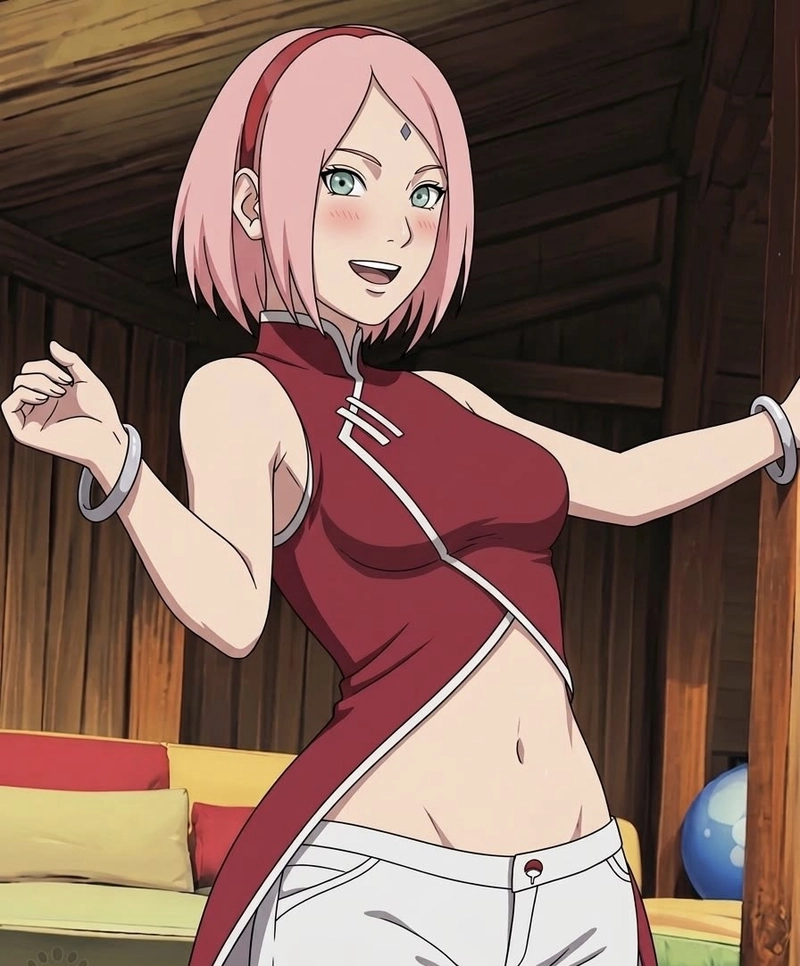 Gương mặt đáng yêu của Sakura anime trong trẻo