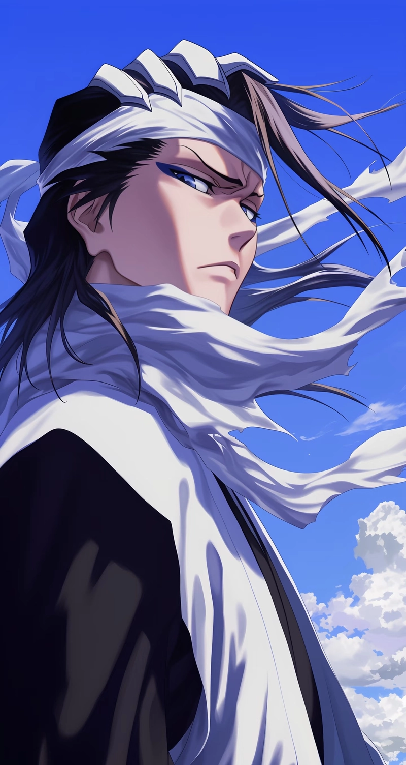 Hình Byakuya Kuchiki với thần thái mạnh mẽ