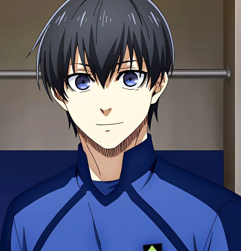Hình Isagi Yoichi phong cách anime nổi bật