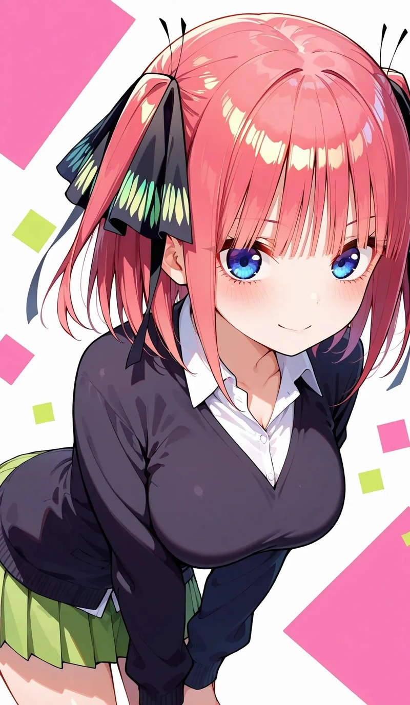 Hình ảnh Cô nàng Nino Nakano trong thế giới anime học đường