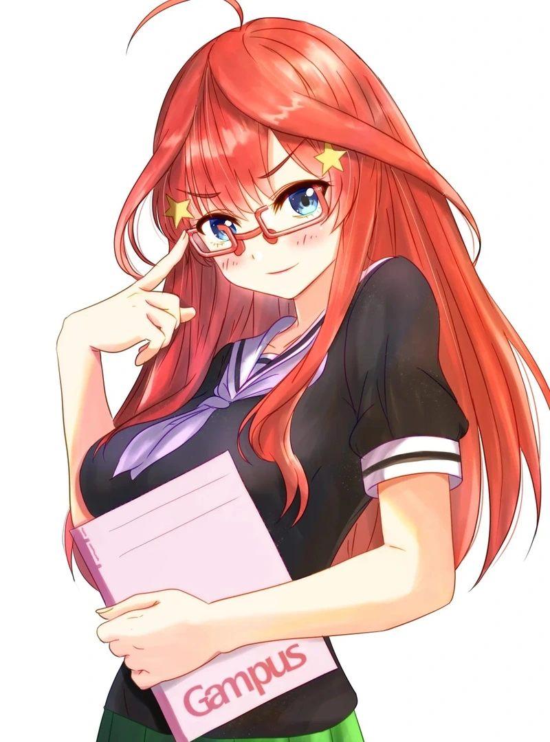Hình ảnh Itsuki Nakano cùng phong cách anime lãng mạn