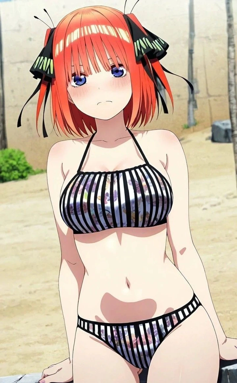 Hình ảnh Nino Nakano anime phù hợp lưu làm avatar điện thoại đẹp