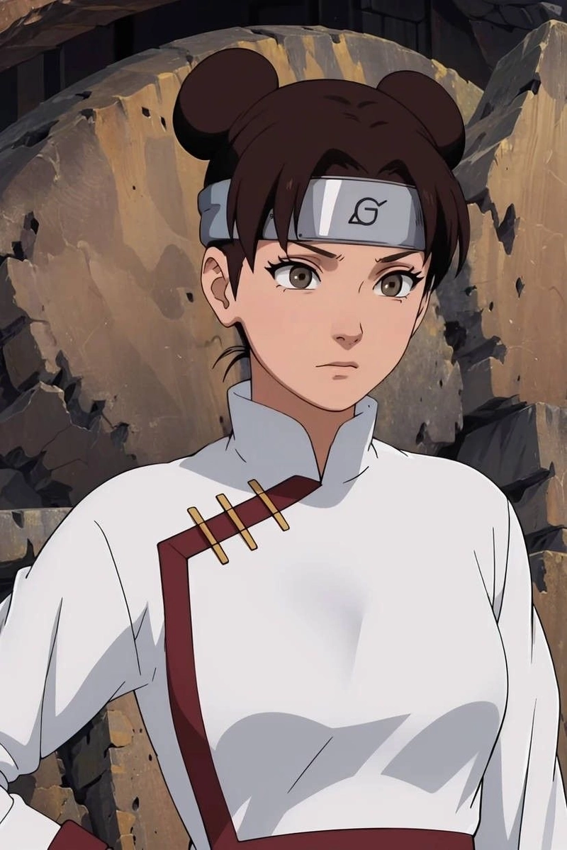 Hình ảnh Tenten anime mang vẻ đẹp năng động khỏe khoắn