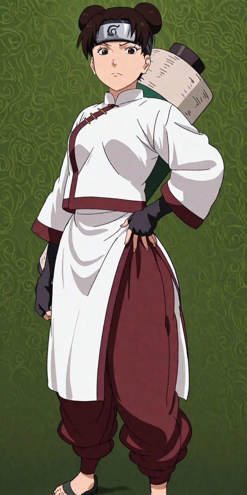 Hình ảnh Tenten anime với vẻ đẹp thanh thoát cuốn hút