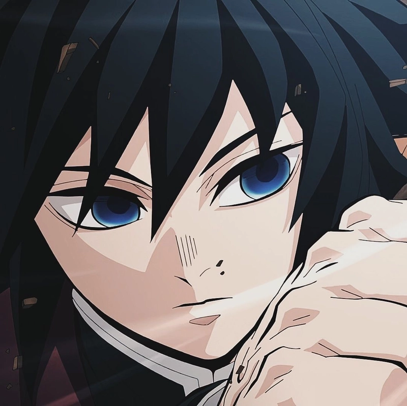 Hình ảnh Tomioka Giyuu lạnh lùng phong cách anime