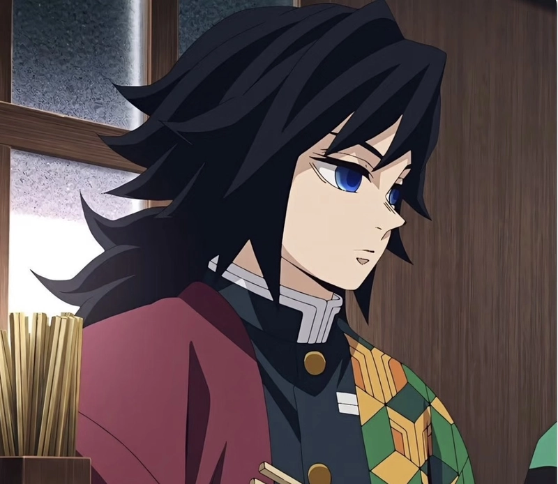Hình ảnh Tomioka Giyuu phong cách anime nhẹ nhàng