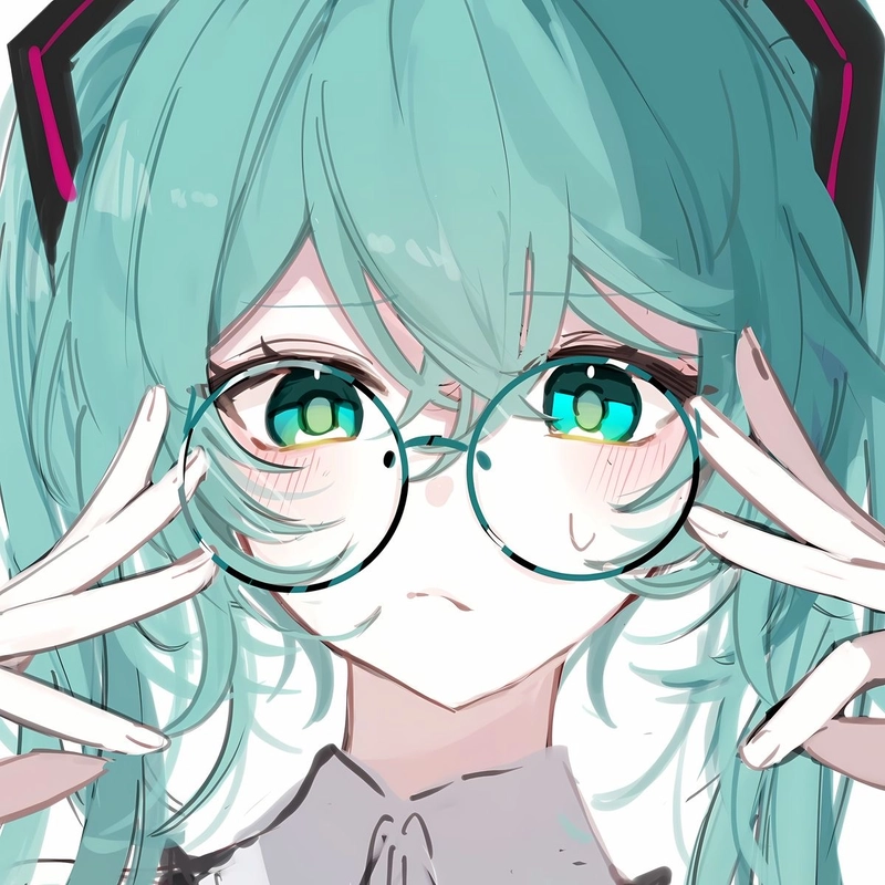 Hình ảnh anime Miku phong cách nhẹ nhàng