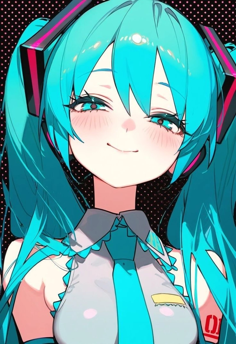 Hình ảnh cute sáng trong chủ đề anime Miku