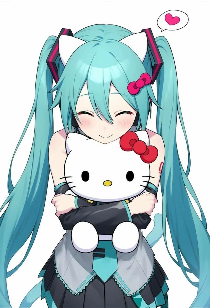Hình ảnh dịu mắt mang nét đặc trưng Miku