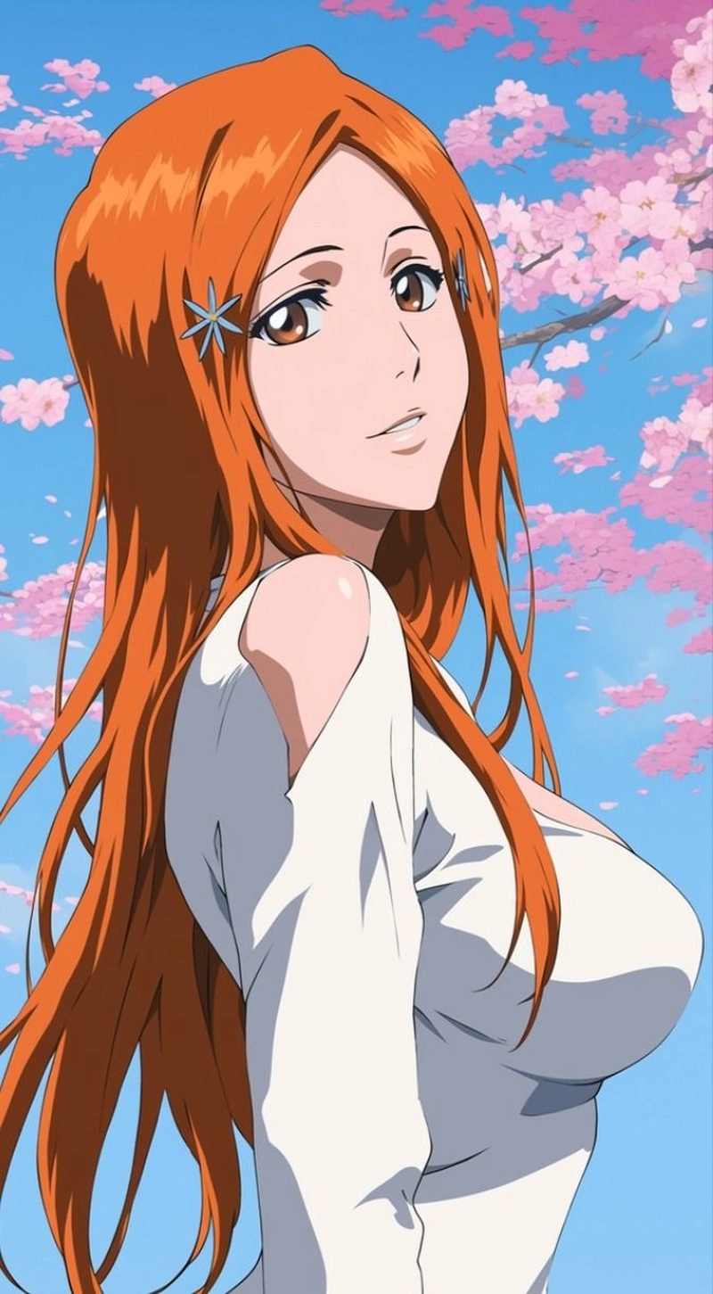 Hình ảnh gương mặt sáng trong Orihime đẹp
