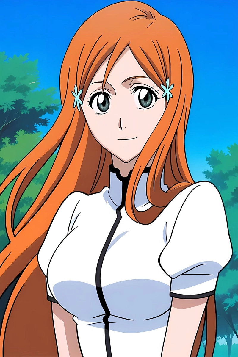 Hình ảnh tóc cam của Inoue Orihime đẹp