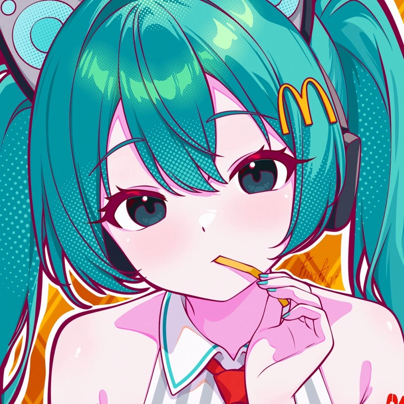 Hình ảnh tóc xanh bay nhẹ của Miku