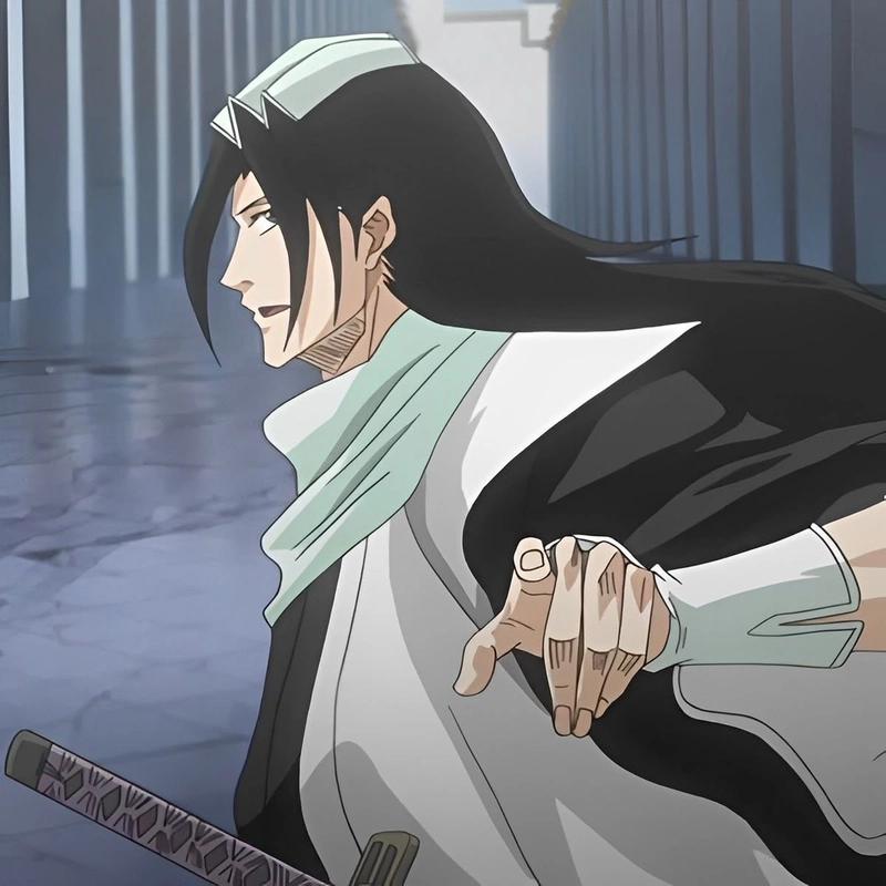 Hình anime Byakuya Kuchiki tạo hình mạnh mẽ