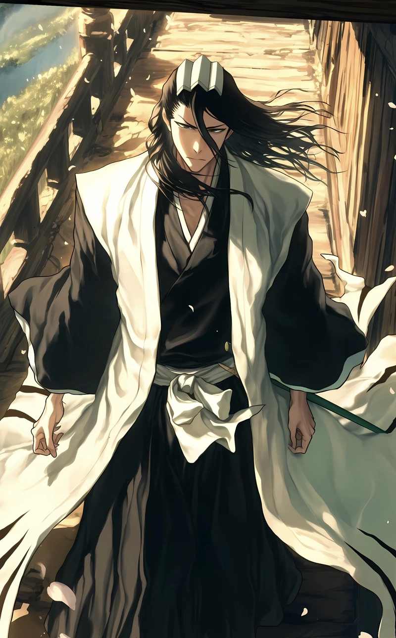 Hình anime Byakuya Kuchiki thần sắc nổi bật