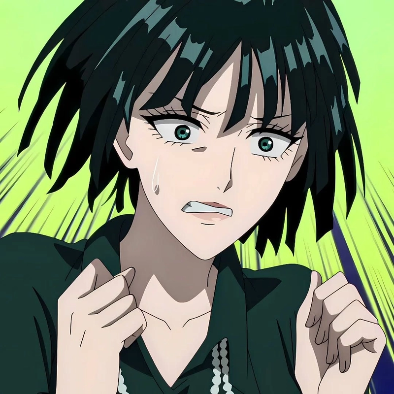 Hình anime Fubuki mái tóc xanh nổi bật