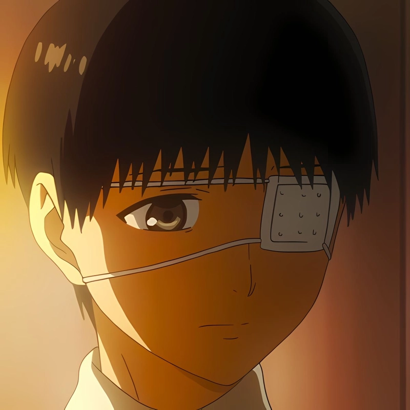 Hình anime Kaneki gương mặt đơn giản đẹp