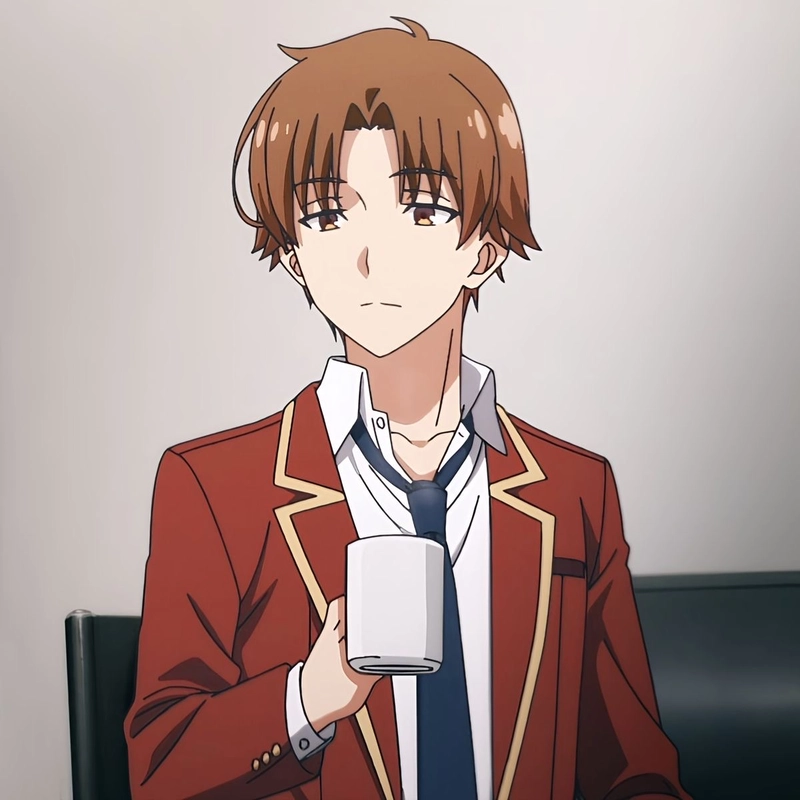 Hình anime Kiyotaka gương mặt lạnh lùng đẹp