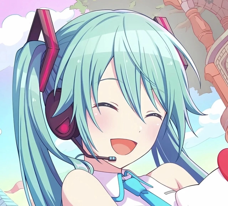 Hình chân dung đẹp dùng ngắm anime Miku