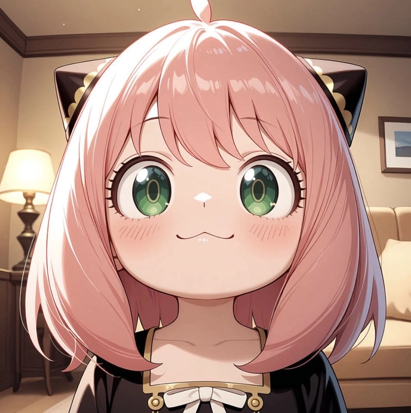Hình gương mặt dễ thương của Anya anime