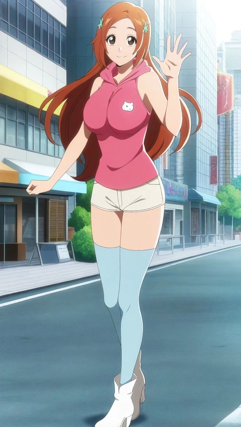 Inoue Orihime với tạo dáng mềm mại đẹp