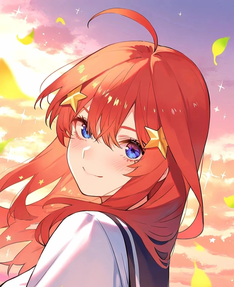 Itsuki Nakano trong tạo hình nữ sinh anime đáng yêu