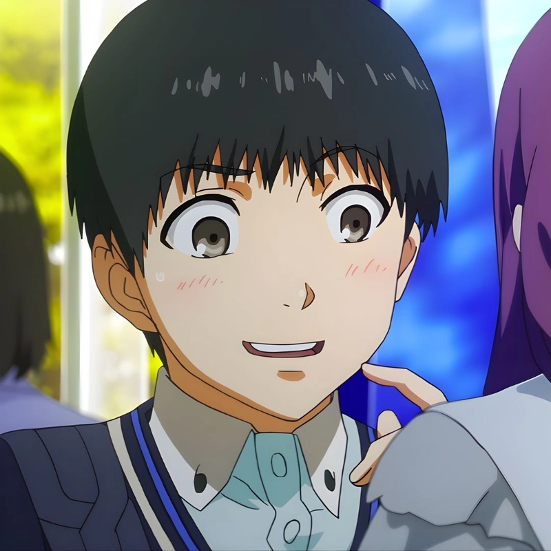 Khoảnh khắc anime Kaneki ánh nhìn bình tĩnh