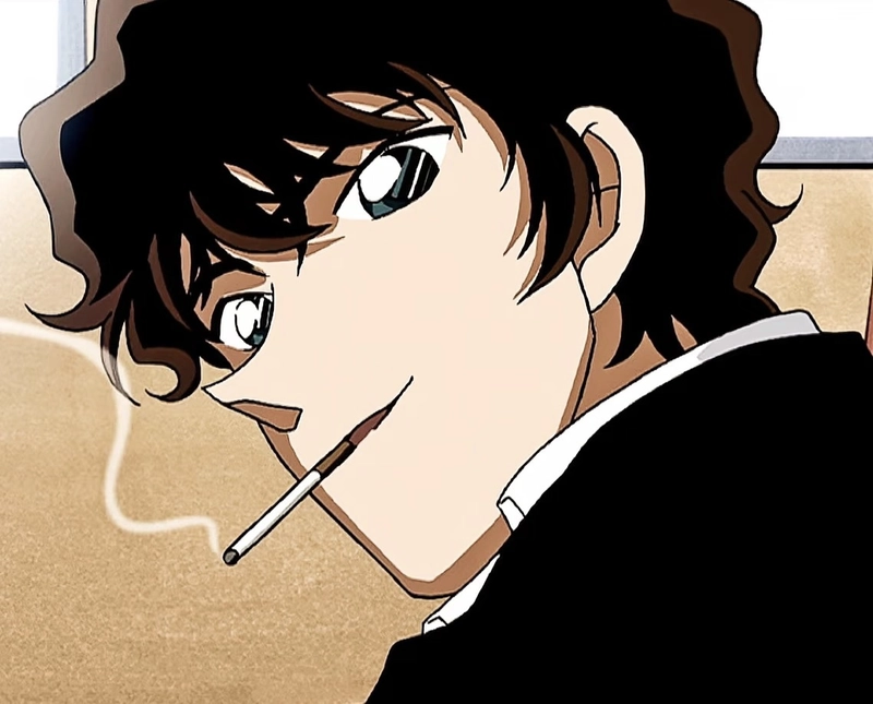 Khoảnh khắc anime Matsuda biểu cảm vui vẻ
