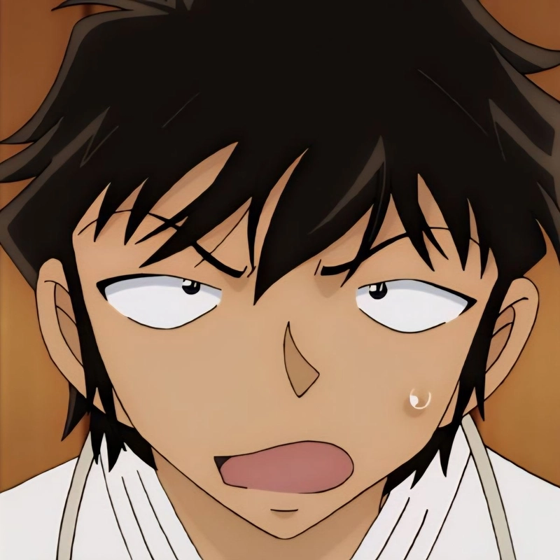 Khoảnh khắc anime Matsuda gương mặt mệt mỏi