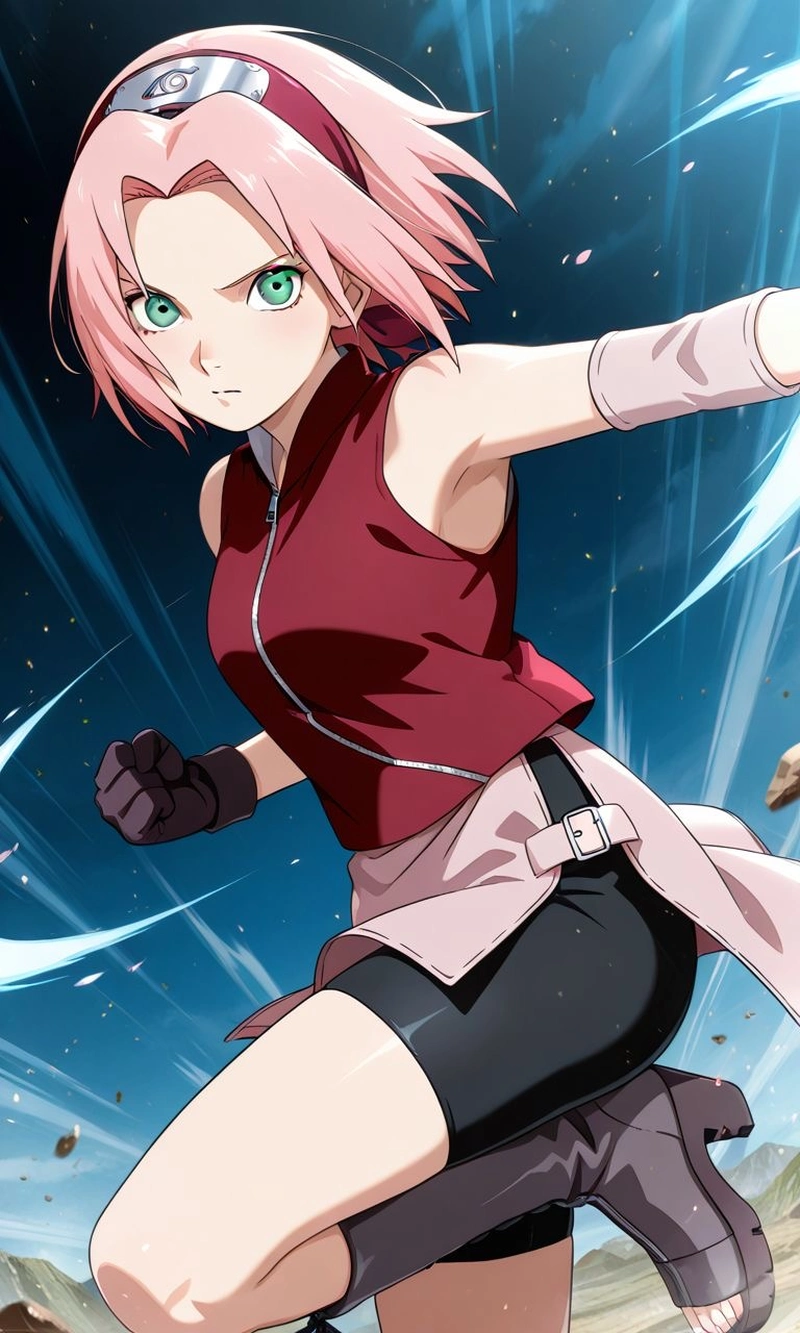 Khoảnh khắc chiến đấu của Sakura trong thế giới anime