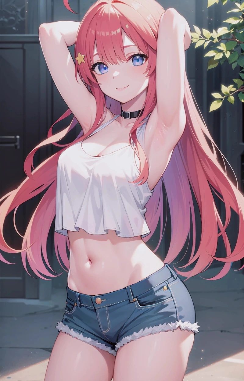 Mái tóc đỏ cam quen thuộc của Itsuki Nakano anime