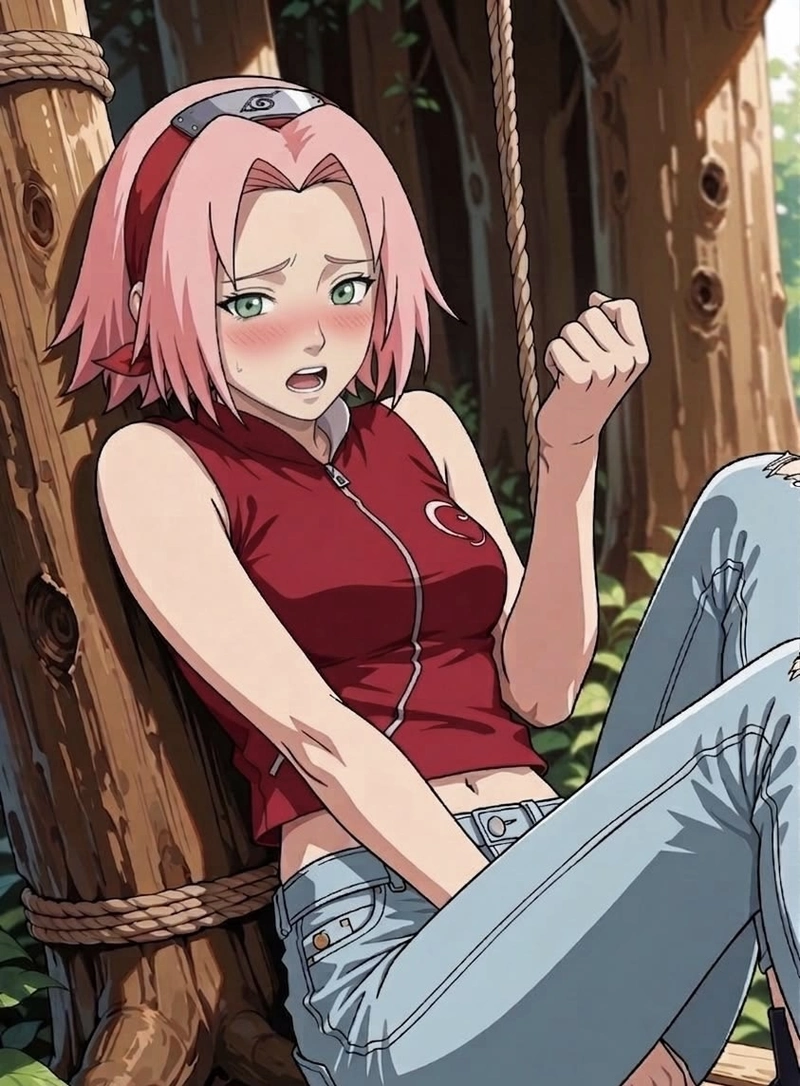 Nét vẽ Sakura đáng yêu phong cách anime cổ điển