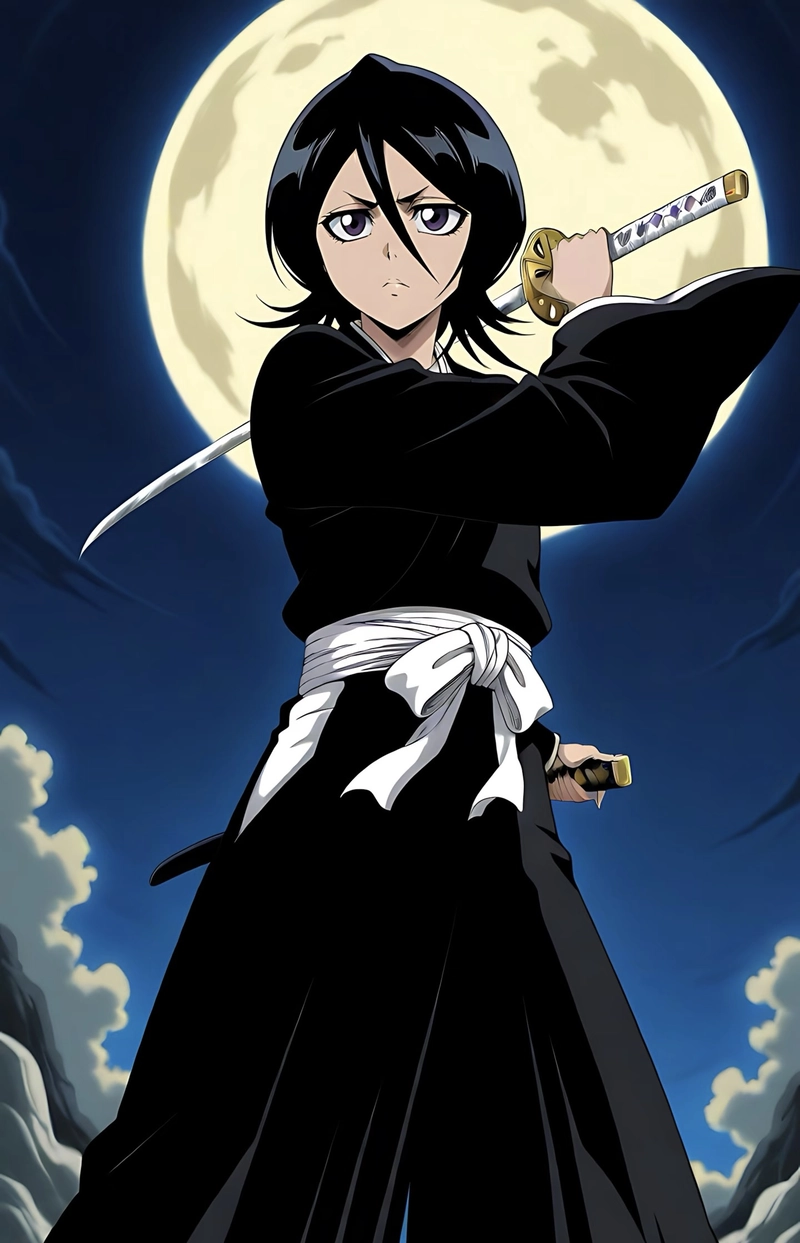 Nhân vật mạnh mẽ đẹp Kuchiki Rukia