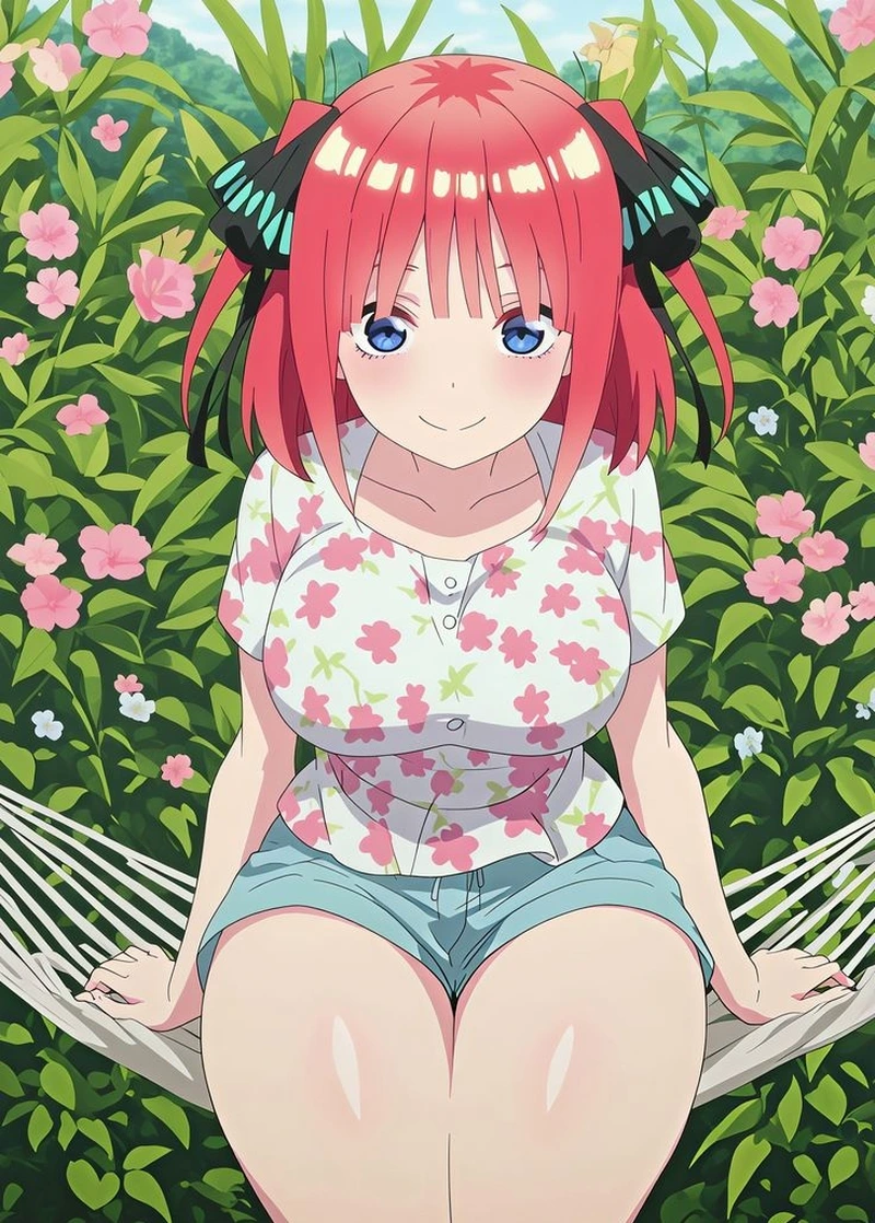 Nino Nakano anime với phong thái tsundere đặc trưng cực nổi bật