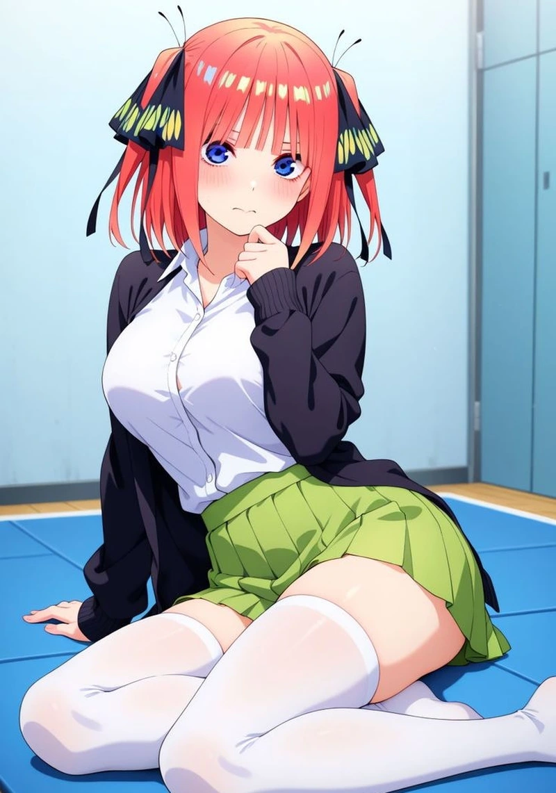 Nino Nakano học đường phù hợp làm ảnh đại diện anime dễ thương