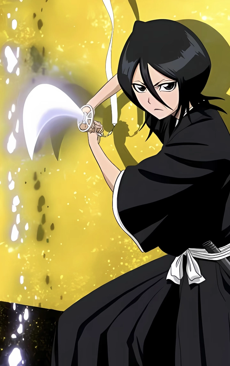 Tạo dáng hành động đẹp Kuchiki Rukia