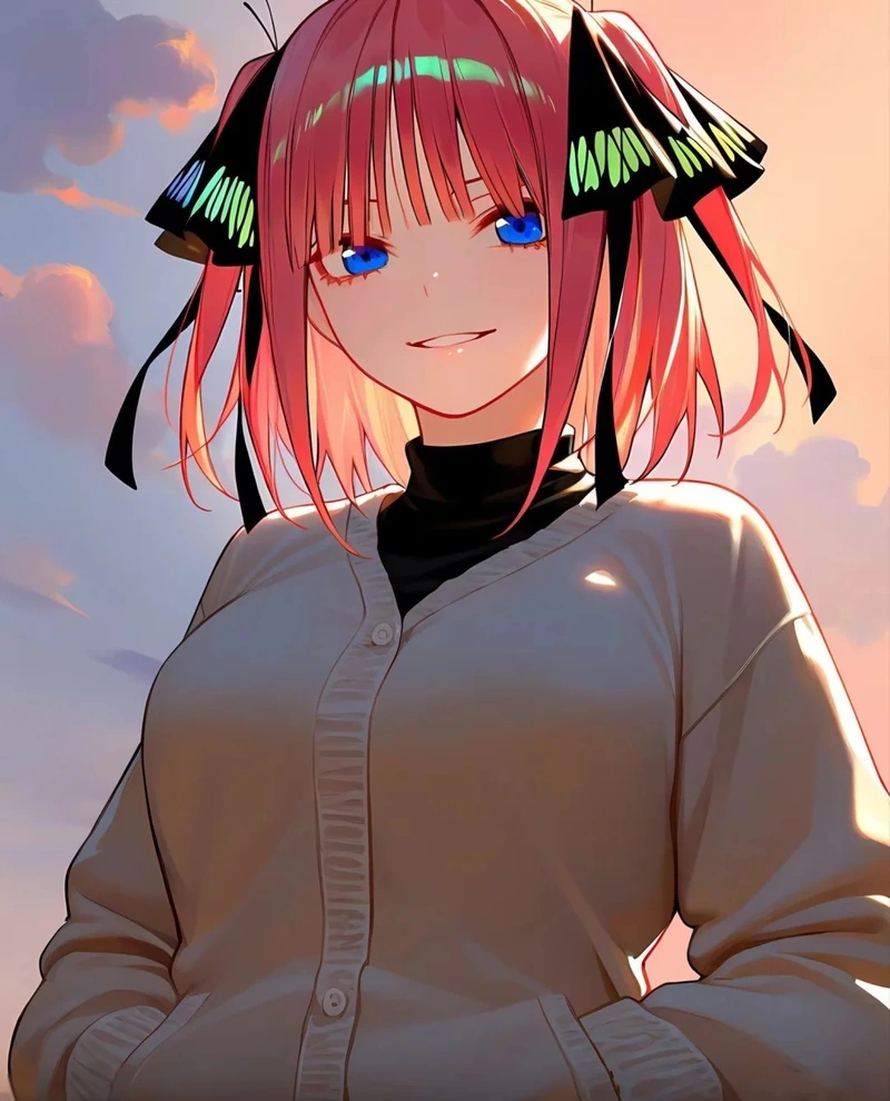 Vẻ đẹp học đường của Nino Nakano được fan anime yêu thích