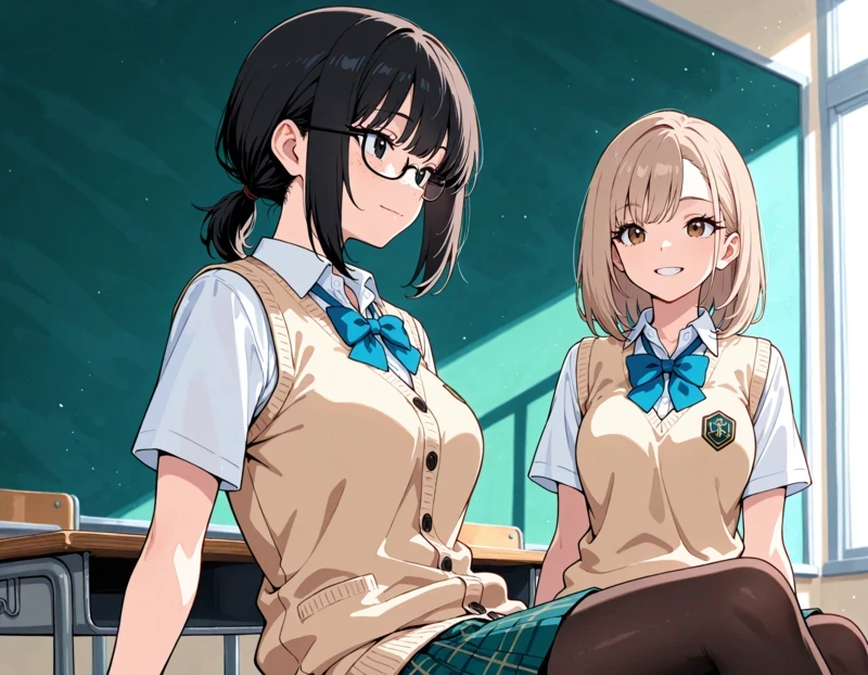 Ảnh anime học sinh dễ nhìn xinh